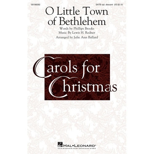 O Little Town Of Bethlehem SATB (Octavo)