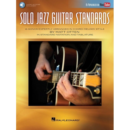 Solo Jazz Guitar Standards Chord/Melody Style Book by Hal Leonard
