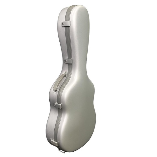 HQ Classical Guitar Case - Polycarbonate Silver, Acoustic Guitar Protection, Dimensions: 1070x450x185 mm, Weight: 3.3 kg