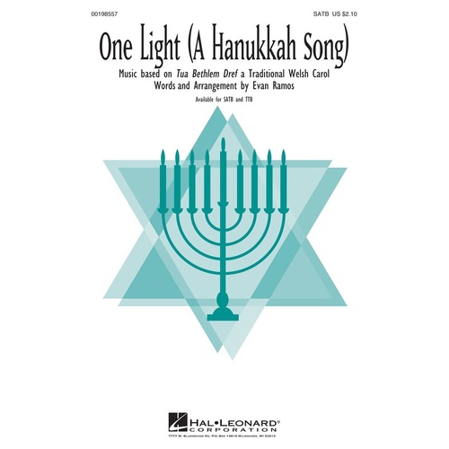 One Light A Hanukkah Song SATB (Octavo)
