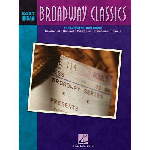 Broadway Classics For Easy Organ (Softcover Book)