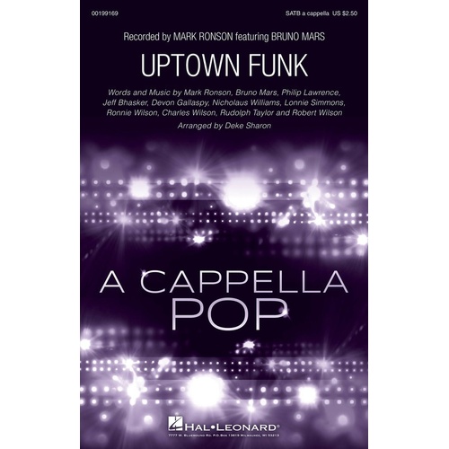 Uptown Funk SATB A Cappella (Octavo)