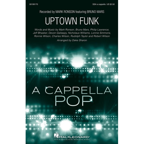 Uptown Funk SSA A Cappella (Octavo)