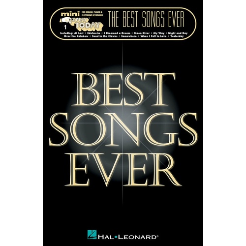 Best Songs Ever Mini EZ Play V1 (Softcover Book)