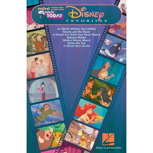 Disney Favorites Mini E-Z Play V5 Keyboard Songbook