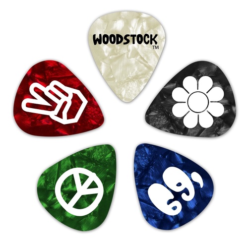 Planet Waves Woodstock Assorted Guitar Picks, 10 pack, Heavy