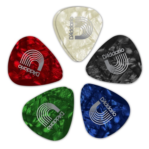 Planet Waves Assorted Pearl Celluloid Guitar Picks, 25 pack, Medium