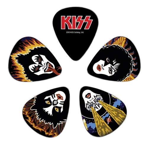 Planet Waves KISS Guitar Picks, Rock and Roll Over, 10 Pack, Medium