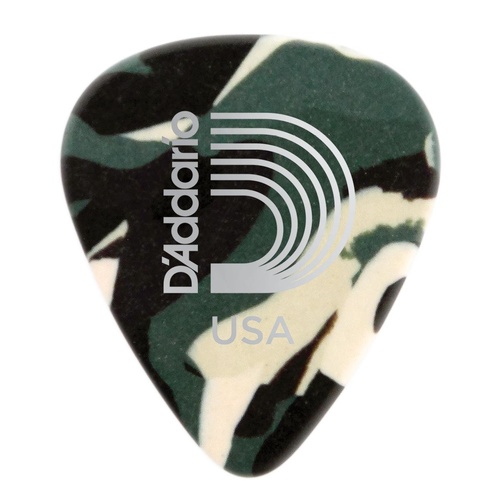 Planet Waves Camouflage Celluloid Guitar Picks, 10 pack, Medium