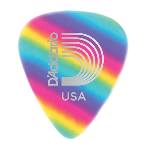 Planet Waves Rainbow Celluloid Guitar Picks 10 pack, Light 
