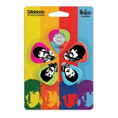 Sgt. Pepper's Lonely Hearts Club Band 50th Anniversary Light Guage Guitar Picks, by D'Addario