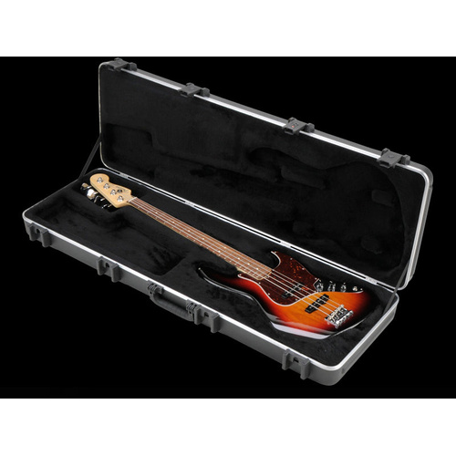 SKB 1SKB-44PRO Rectangular Electric Bass Case for P/J Guitars with Travel Sentry Approved Locking Latches