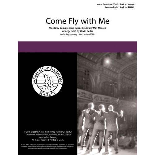 Come Fly With Me TTBB A Cappella (Octavo)