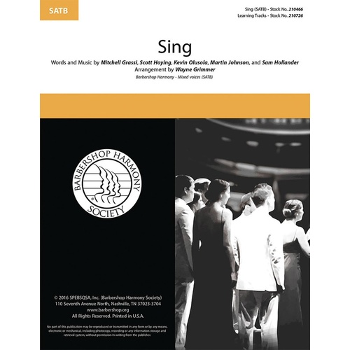 Sing SATB A Cappella (Octavo)
