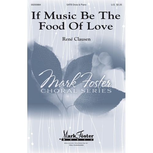 If Music Be The Food Of Love SATB (Octavo)