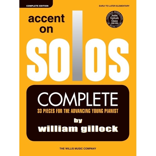 Gillock Accent on Solos Complete - 33 Teaching Pieces for Piano