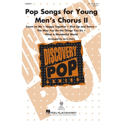 Pop Songs For Young Mens Chorus Ii TB (Octavo)