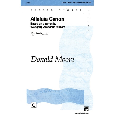 Alleluia Canon SAB Level 3 Choral Sheet Music