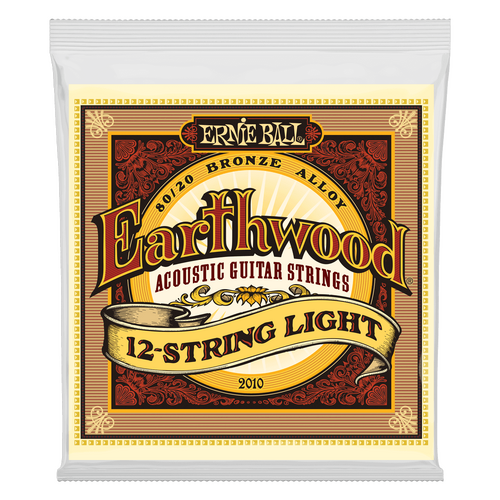 Ernie Ball Earthwood Light 12-String 80-20 Bronze Acoustic Guitar Strings, 9-46 Gauge
