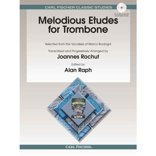 Bordogni - Melodious Etudes Book 1 Nos 1-60 Trombone Book/CD