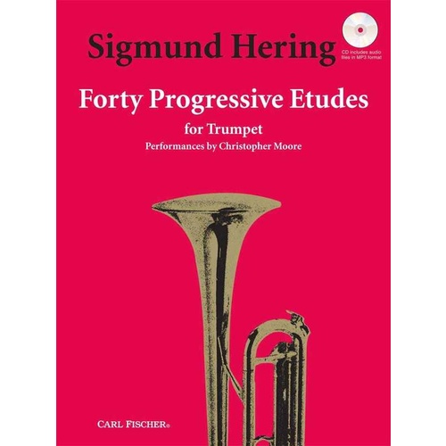 Hering - 40 Progressive Etudes Trumpet Book/CD