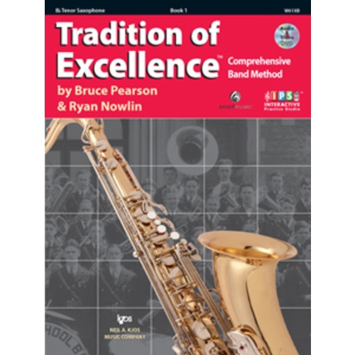 TRADITION OF EXCELLENCE Book 1 TENOR SAX Book/DVD