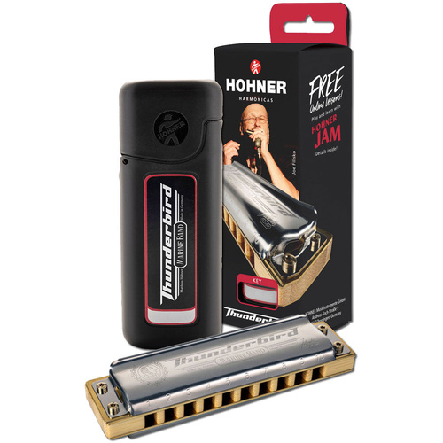 Hohner Marine Band Thunderbird Harmonica - Key of Low A Major