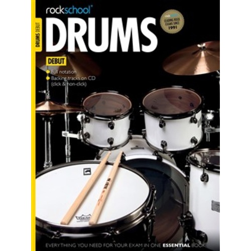 Rockschool Drums Debut Book/CD 2012 - 2018
