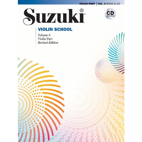 SUZUKI VIOLIN SCHOOL Book 6 Book/CD VIOLIN NEW ED