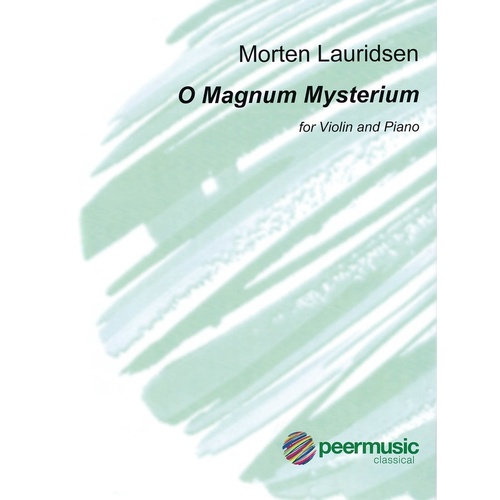 O Magnum Mysterium Violin/Piano (Softcover Book)