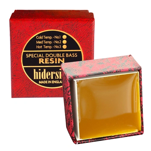 Hidersine Temperate Double Bass Rosin No 2 - Made in England, Suitable for Year-Round Warm Temperatures and Humidity