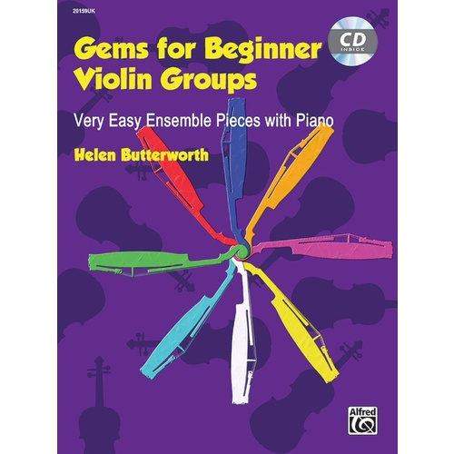 Gems For Beginner Violin Groups Book/CD