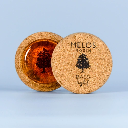 Melos Light Rosin for Double Bass - Handmade, Soft Grip, Medium/Low Wave Frequencies