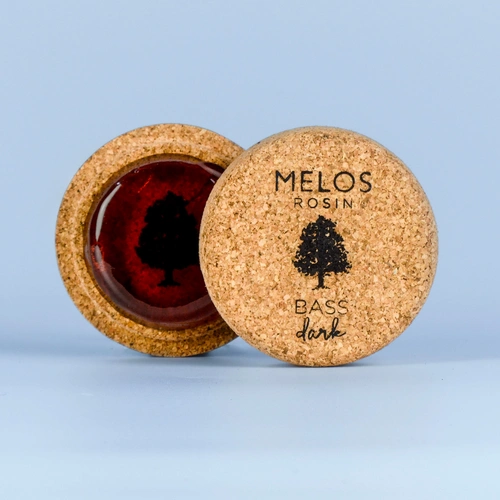 Melos Dark Rosin for Double Bass - Handmade, Strong Grip, Full Tone, Ideal for Various Bowing Techniques, Suitable for Low Temperatures