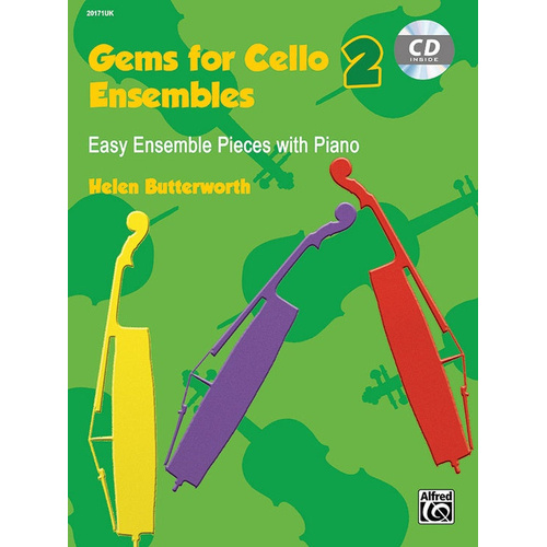 Gems for Cello Ensemble 2 Book/CD by Helen Butterworth - Alfred 20171UK