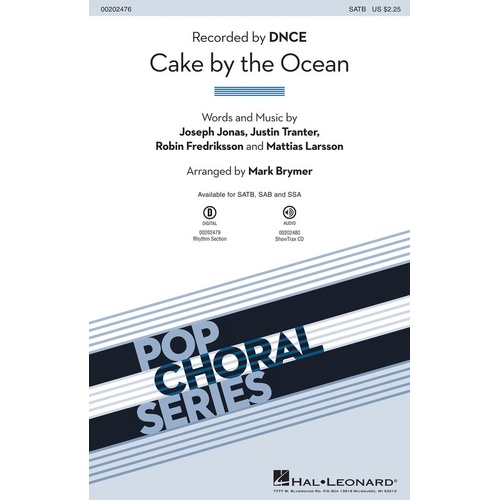 Cake By The Ocean SATB (Octavo)