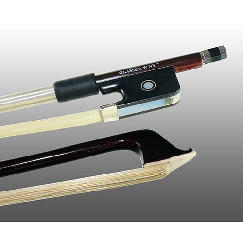 Glasser Composite Viola Bow with Ebony Frog and Mother of Pearl Slide