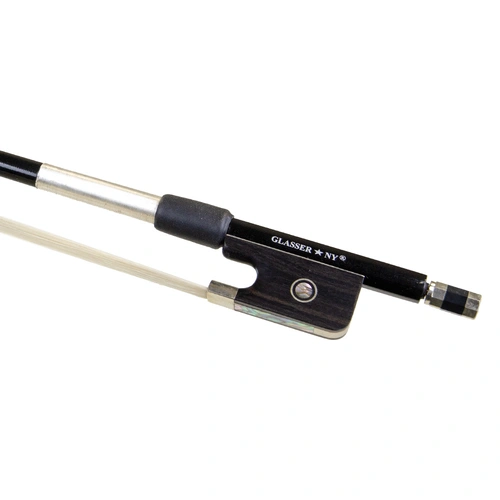 Glasser Carbon Fibre Viola Bow 70gm with Ebony Frog and Nickel Silver Winding