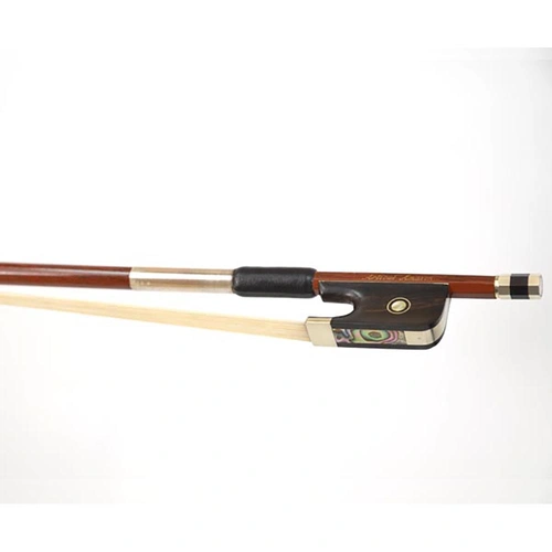 Articul Amazon Cello Bow - Hi-Tech Carbon with Wooden Frog & Abalone Inlay