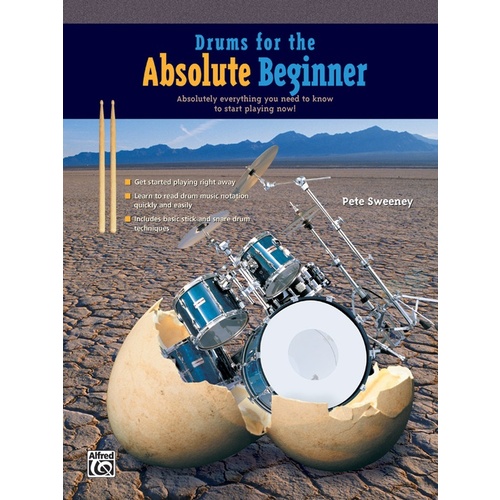 Drums For The Absolute Beginner Book Only