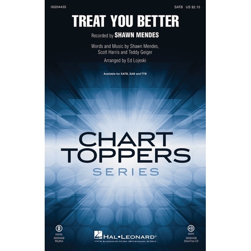 Treat You Better ShowTrax CD (CD Only)