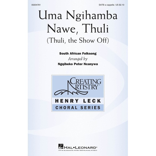 Uma Ngihamba Nawe Thuli SATB A Cappella (Octavo)