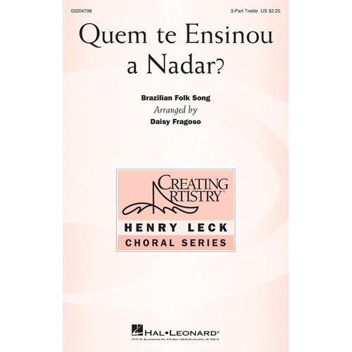 Quem Te Ensinou A Nadar? 3 Part Treble (Octavo)