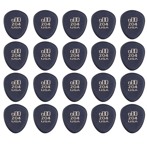 24 x Jim Dunlop JD Jazztones 204 Round Tip Guitar Picks 477R204 Jazz