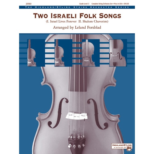 Israeli Folk Songs 2 String Orchestra Gr 3