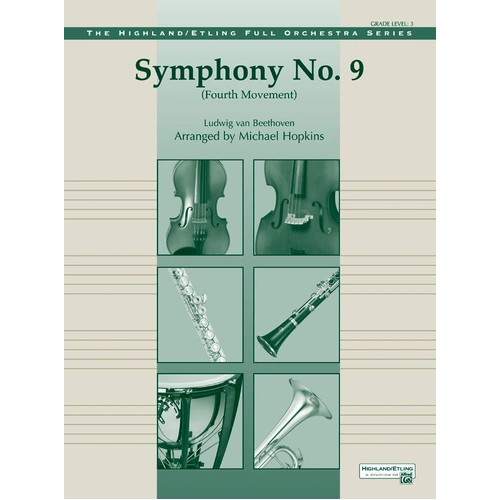 Beethoven Symphony No. 9 4th Movement Full Orchestra Sheet Music Grade 3