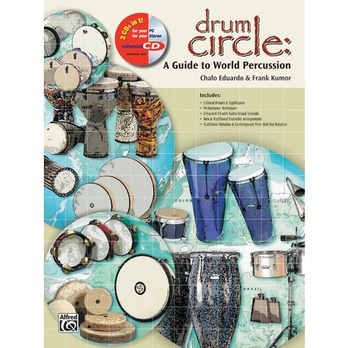 Drum Circle Guide To World Percussion Book/ECD