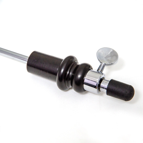 Double Bass Endpin with Ebony Plug - 41.5cm Length, 8mm Diameter, 6 Notches, Taper Ø27.5mm / Ø30mm