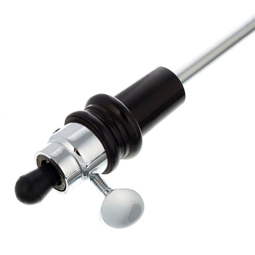 Double Bass Endpin with Corked Ebony, 37cm Length, Chrome Band and Screw