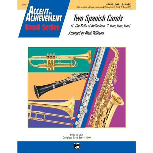 Two Spanish Carols Concert Band Gr 1.5